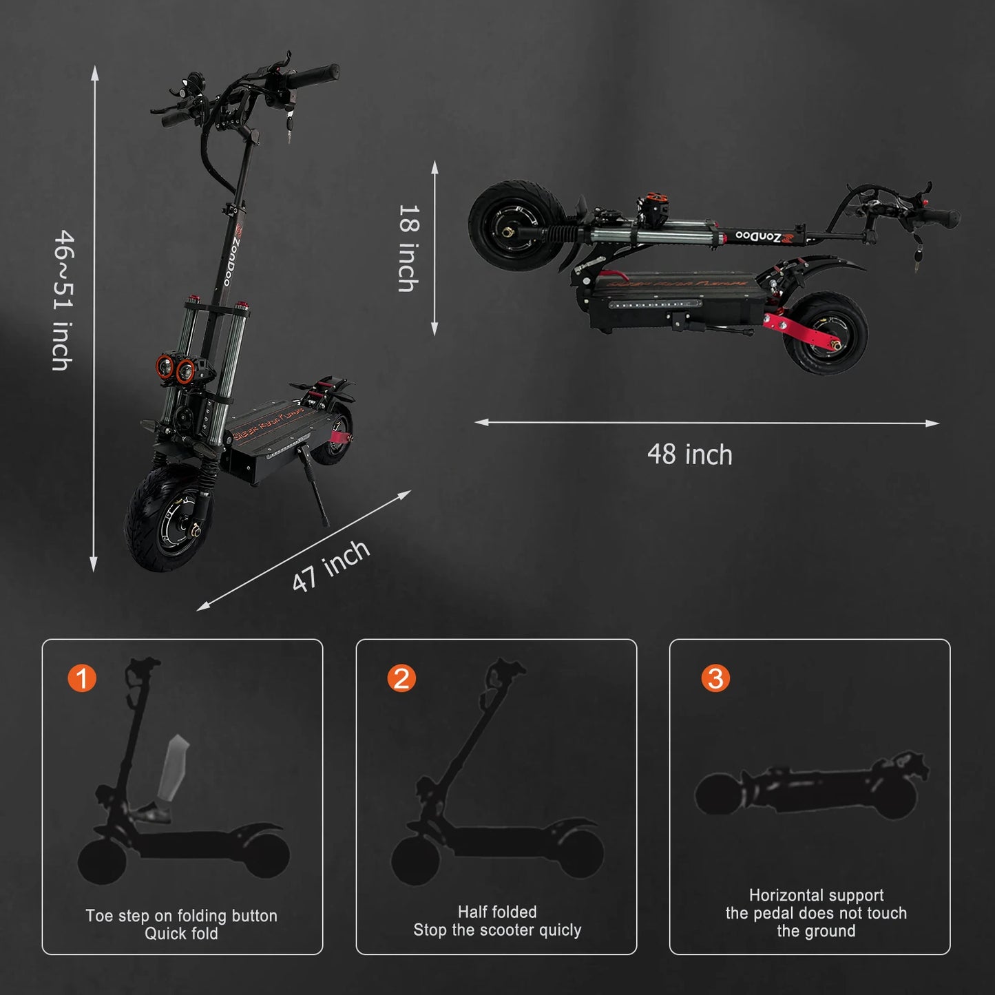 The ZOND ZO0 3PLUS Electric Scooter