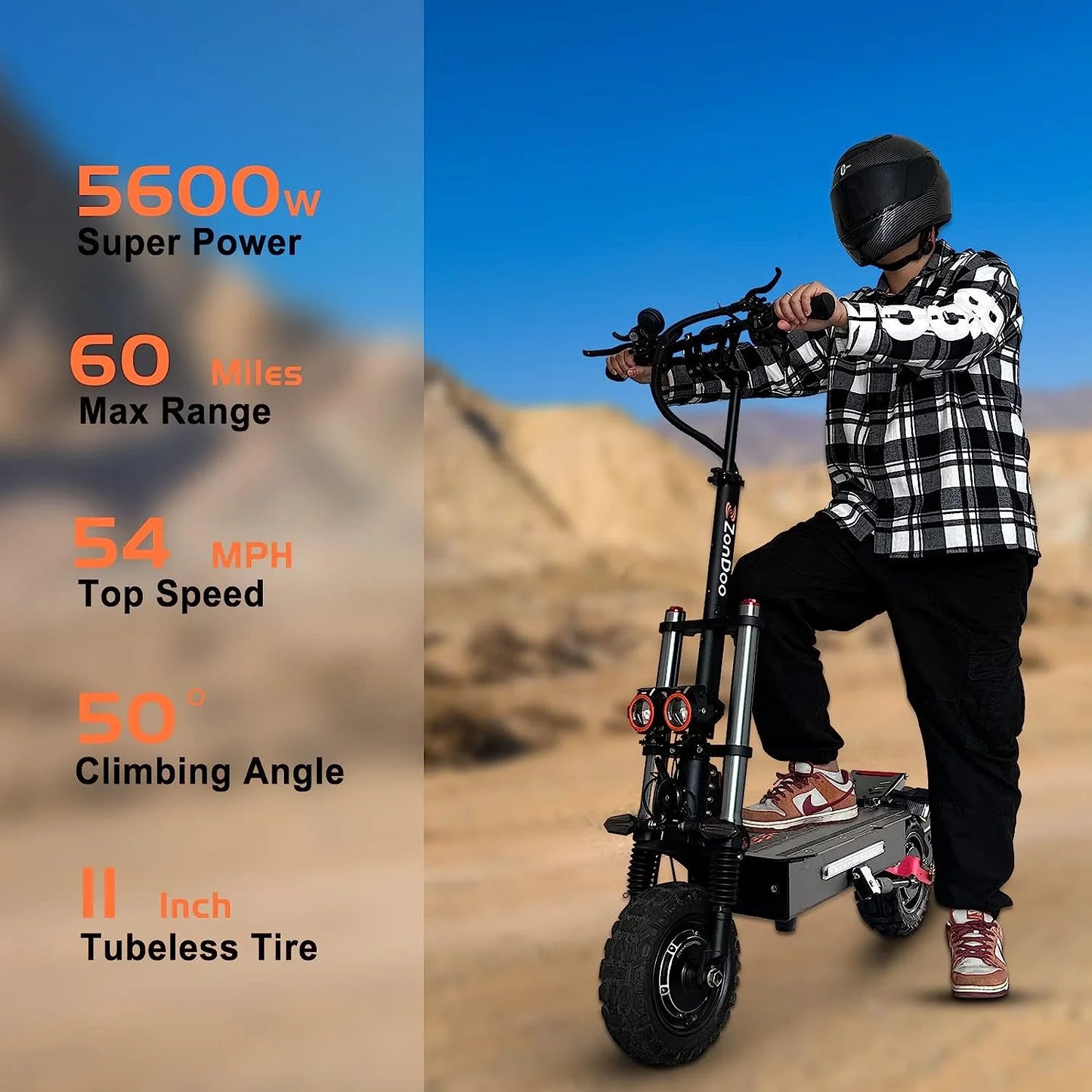 The ZOND ZO0 3PLUS Electric Scooter